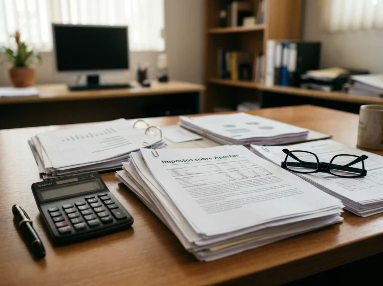 Documentos fiscais e calculadora para impostos sobre apostas