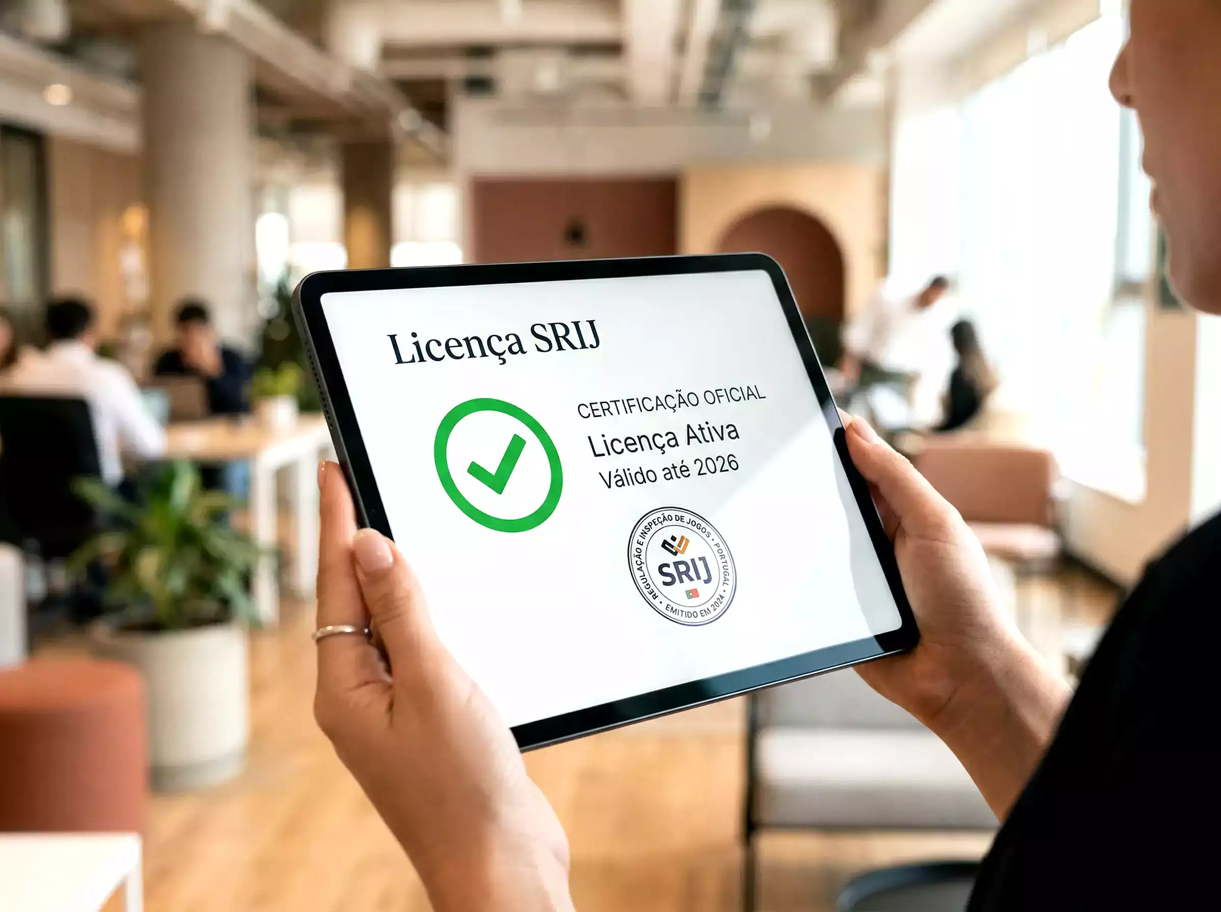 Verificação de licença SRIJ em casas de apostas legais portuguesas